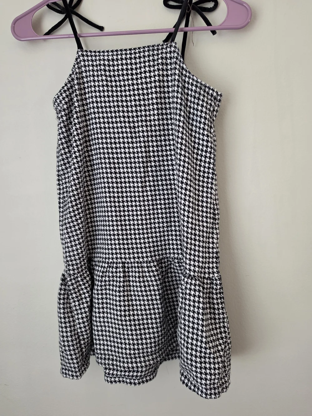 Old Navy Black and White Houndstooth Mini Dress